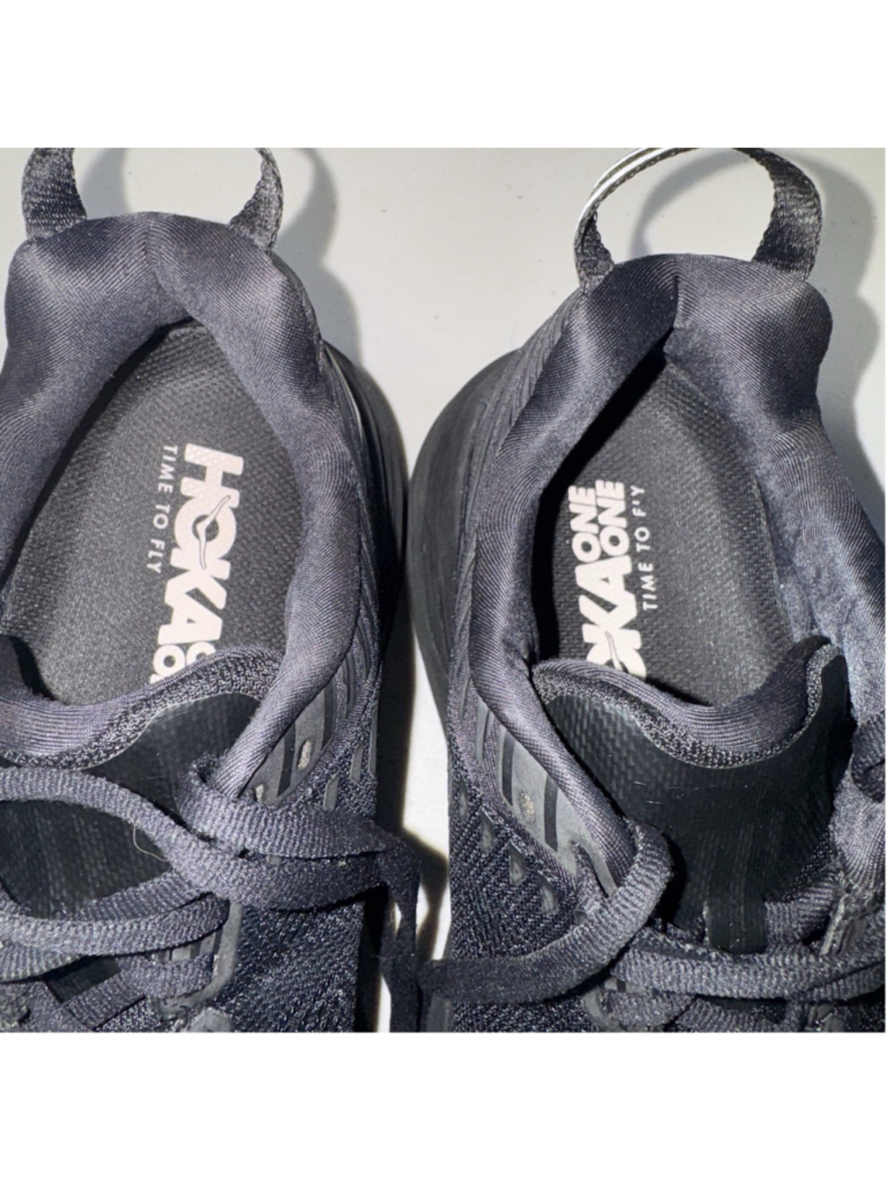 Hoka One One Bondi 6 Triple Black BBLC Womens Size 8.5 Running Shoes 1019270 - Picture 8 of 10